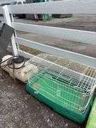 Green Bottom Rabbit Cage