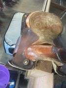 Heavy Made Western Saddle w/ Horse Conchos