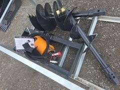 Wolverine Skid Loader Auger w/ 12" & 18" Bits