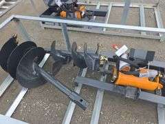 Wolverine Skid Loader Auger w/ 12" & 18" Bits