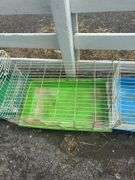 Green Bottom Rabbit Cage