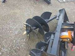 Wolverine Skid Loader Auger w/ 12" & 18" Bits