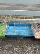 Blue Bottom Rabbit Cage