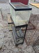 2 - 10 Gal Fish Tanks w/ Stand & Lids