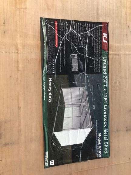 KJ  20FTx12FT Livestock Metal Shed