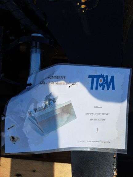 TPM 32" Excavator Tilting Bucket