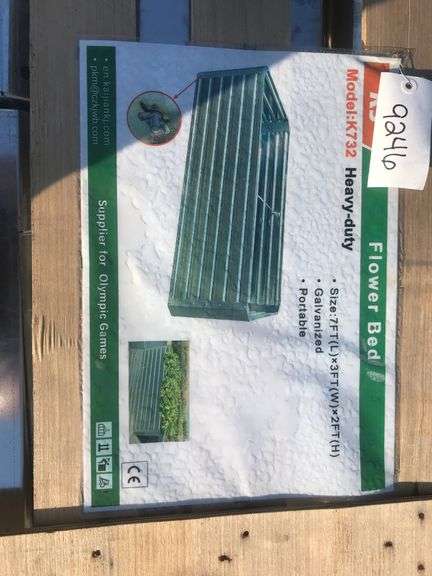 KJ  7' x 3' x 2' Flower Bed - Galvanized