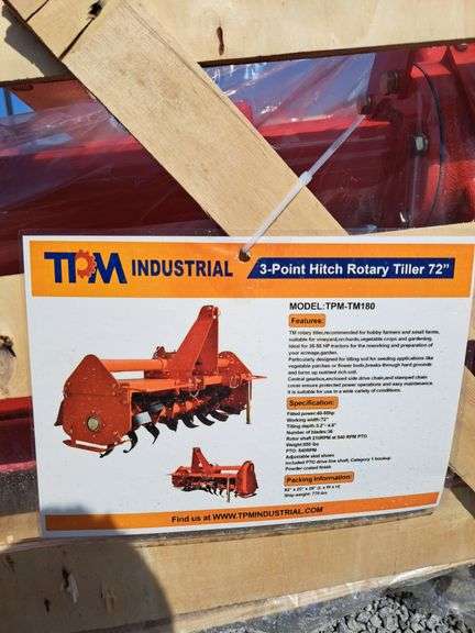 TPM 72" Skid Loader Tiller