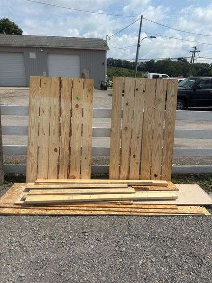 Lot of Misc Building Wood - Plywood, 2"x4" & Paneling