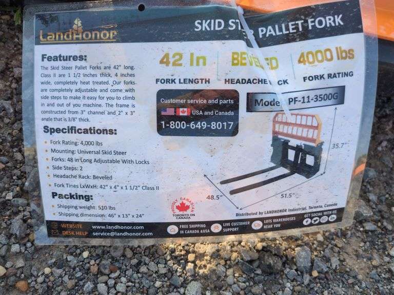 Landhonor Pallet Forks - 4,000lb