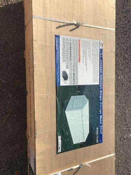 KJ  12ftx20ft Single Garage Metal Shed
