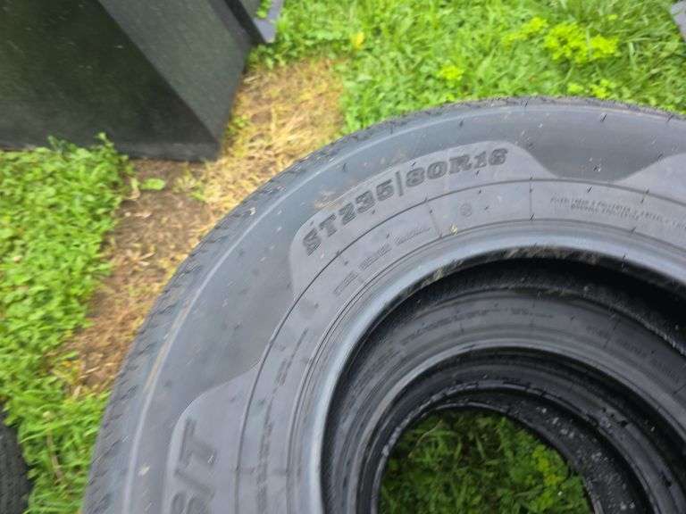 4 New Montreal 235/80R16 Trailer Tires