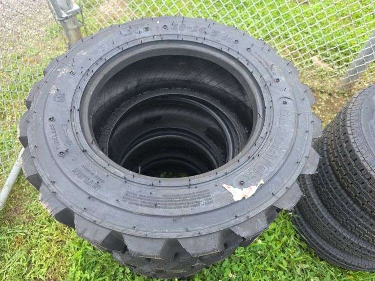 4 New 10-16.5 SKS1 Skid Loader Tires