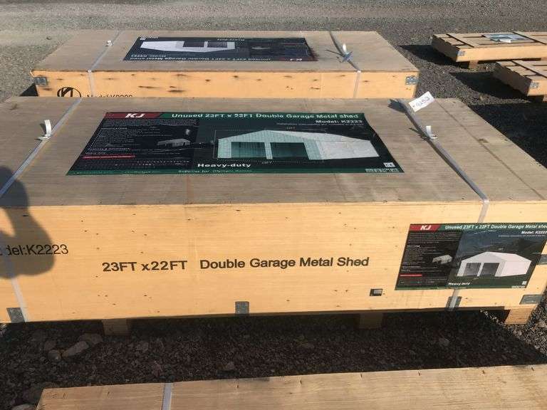 KJ 23ftx22ft Double Garage Metal shed