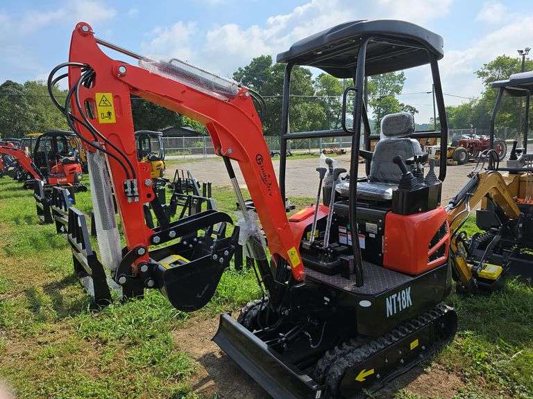 CFG NT18K Mini Diesel Excavator w/ Hyd. Thumb, Blade & Pilot Conrols