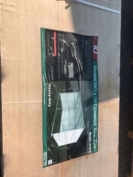 KJ  20FTx12FT Livestock Metal Shed