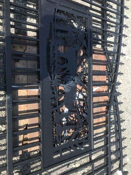 KJ 20' Driveway Gates w/ Deer Scene