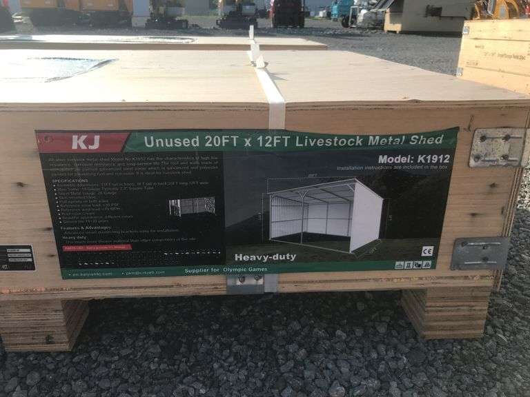 KJ  20FTx12FT Livestock Metal Shed