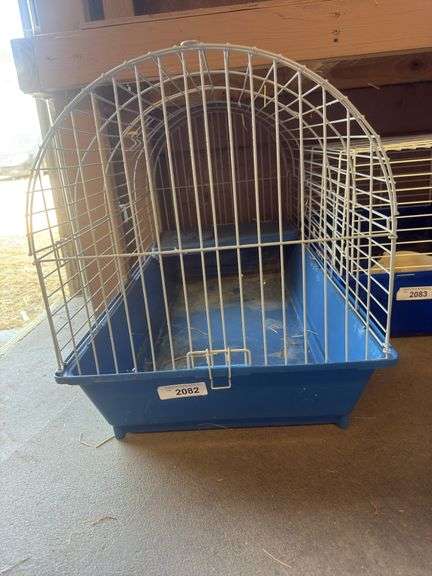 Medium Blue & White Bird Cage
