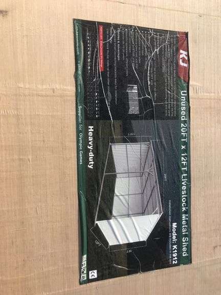 KJ  20FTx12FT Livestock Metal Shed