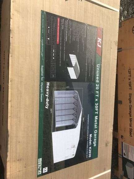 KJ 20 FT x 30FT Metal Garage
