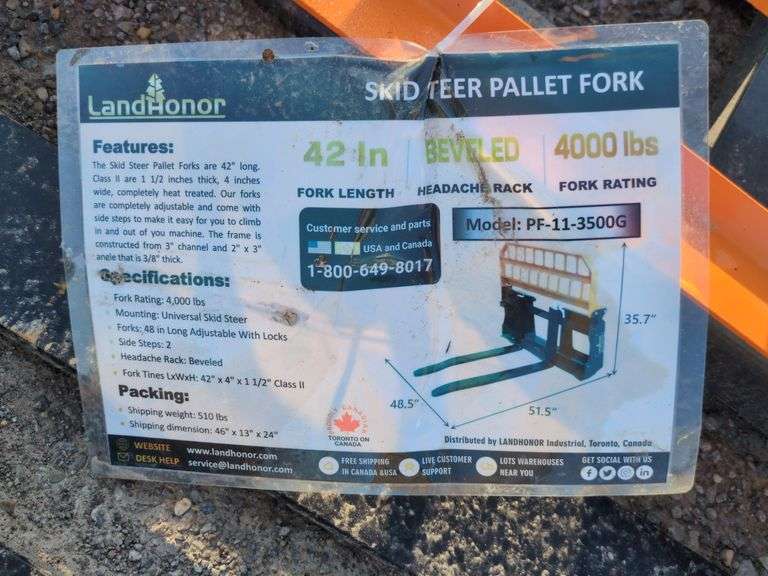 Landhonor Pallet Forks - 4,000lb