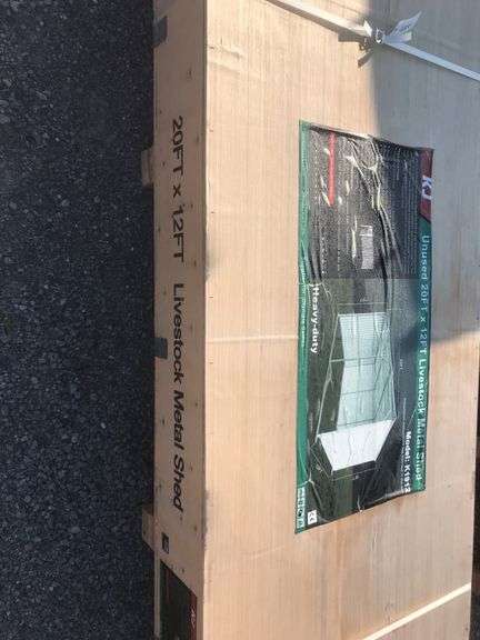 KJ  20FTx12FT Livestock Metal Shed