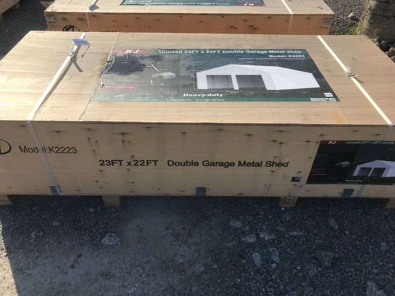 KJ 23ftx22ft Double Garage Metal shed