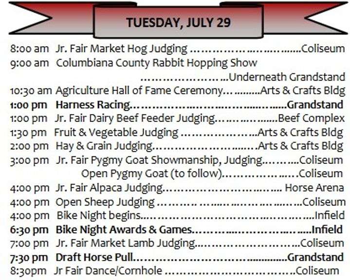 TUESDAY, JULY 29