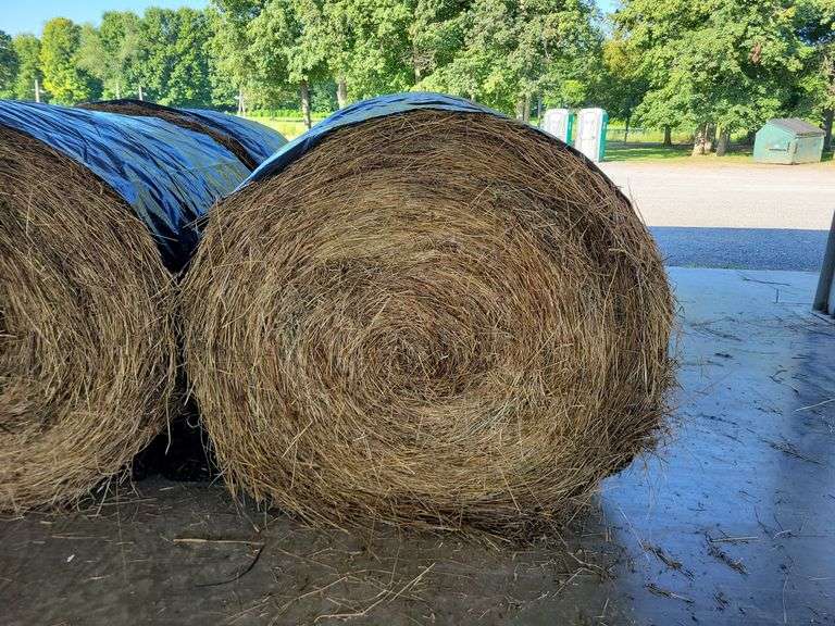 2 Round Bales 1st Orchard Grass Timothy Mix (4x4) Wrapped