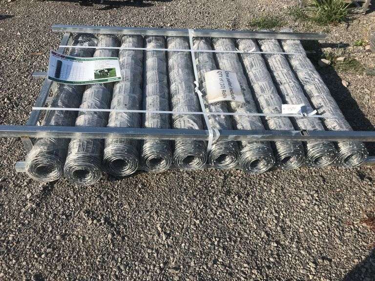 KJ 10 Rolls 4' x 100' Knotted Wire Mesh Fence