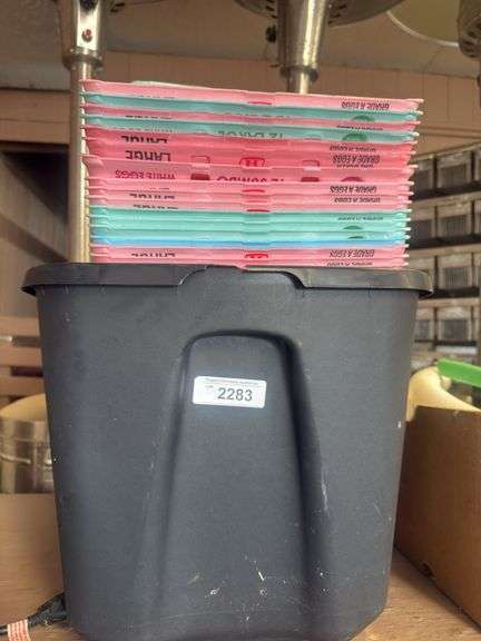 Tub of Egg Cartons