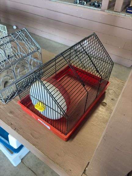 Red & Black Hamster Cage