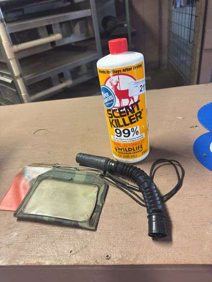Hunting License Tag, Deer Call & Scent Killer