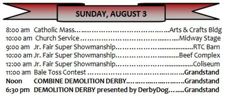 SUNDAY, AUGUST 3