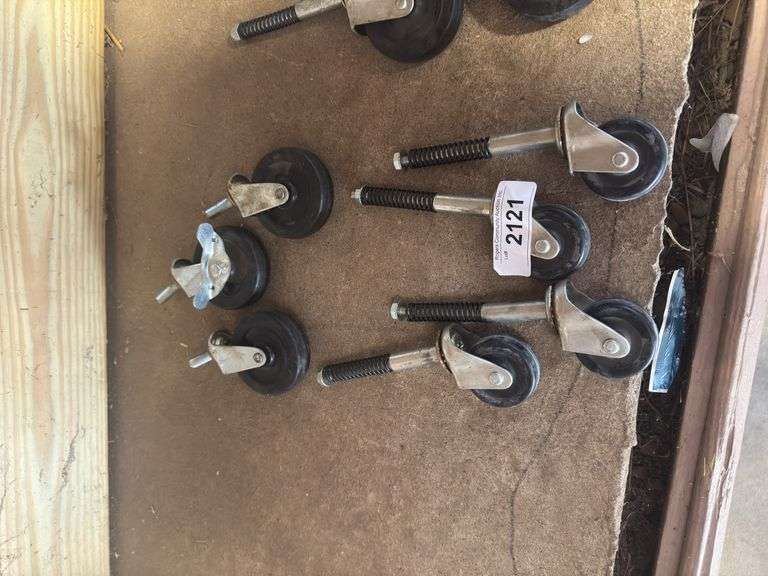Set of 4 - 2" Castors & 3 Misc Castors
