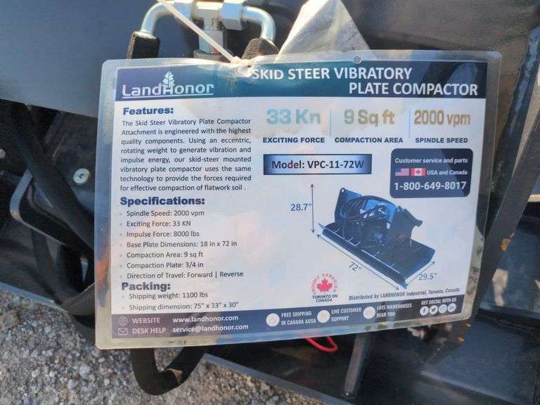 Landhonor Vibratory Plate Compactor