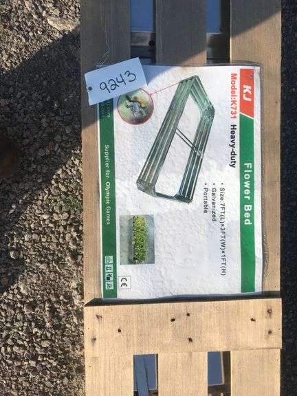 KJ  7' x 3' x 1' Flower Bed - Galvanized