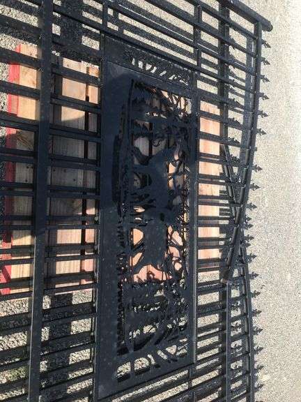 KJ 20' Driveway Gates w/ Deer Scene