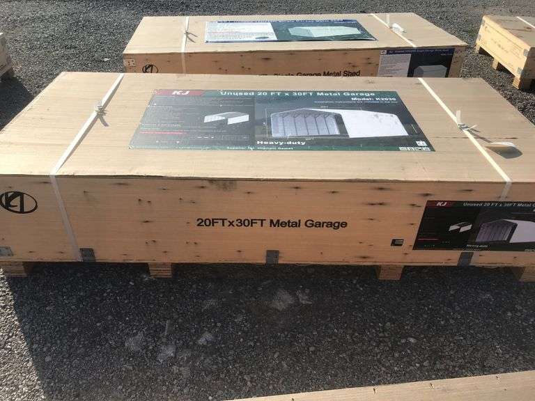 KJ 20 FT x 30FT Metal Garage