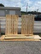 Lot of Misc Building Wood - Plywood, 2"x4" & Paneling