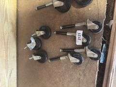 Set of 4 - 2" Castors & 3 Misc Castors
