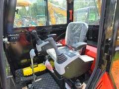 CFG QNT50R Mini Excavator w/ Cab, Hyd. Thumb, Blade & Pilot Controls
