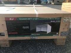 KJ  20FTx12FT Livestock Metal Shed