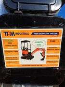 TPM 20K Mini Excavator Diesel w/ Pilot Controls, Hyd. Thumb & Blade