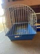 Medium Blue & White Bird Cage