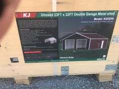 KJ 23ftx22ft Double Garage Metal shed