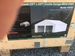 KJ 23ftx22ft Double Garage Metal shed