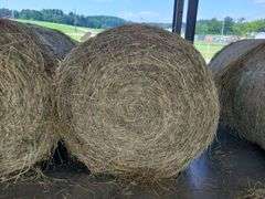 2 Round Bales Orchard Clover Alfalfa  Dry  (4x5) Net Wrapped  Stored Inside