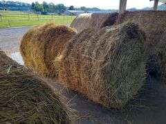 2 Round Bales 1st Mix Grass (4x4) Stored inside (2024)